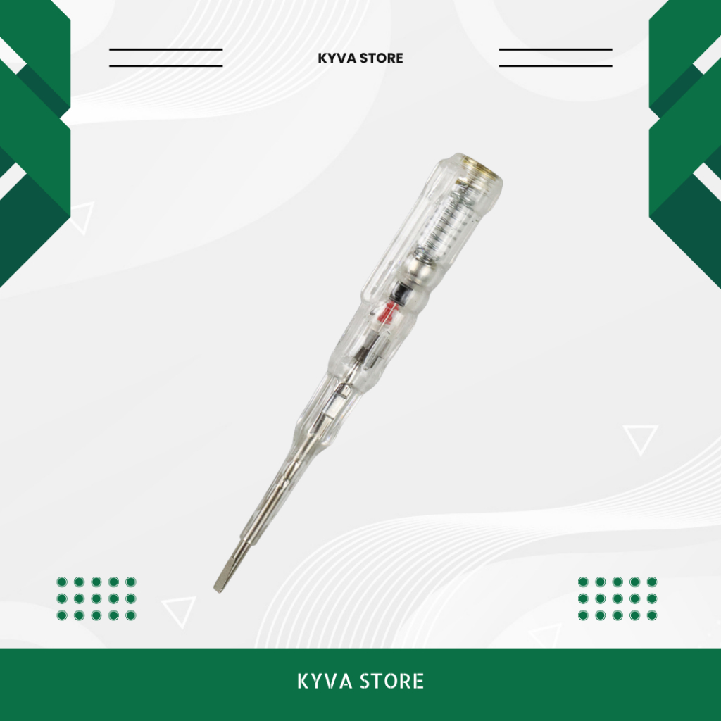 OBENG MINUS PENDETEKSI ARUS LISTRIK 2 IN 1 TESPEN 2 LED OBENG TESPEN DC AC CEK ARUS LISTRIK