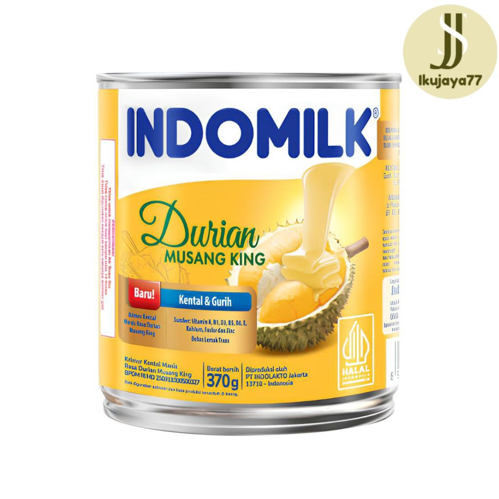 

Indomilk Krimer Kental Manis Durian Musang King 370g | Susu Kental Manis 370g