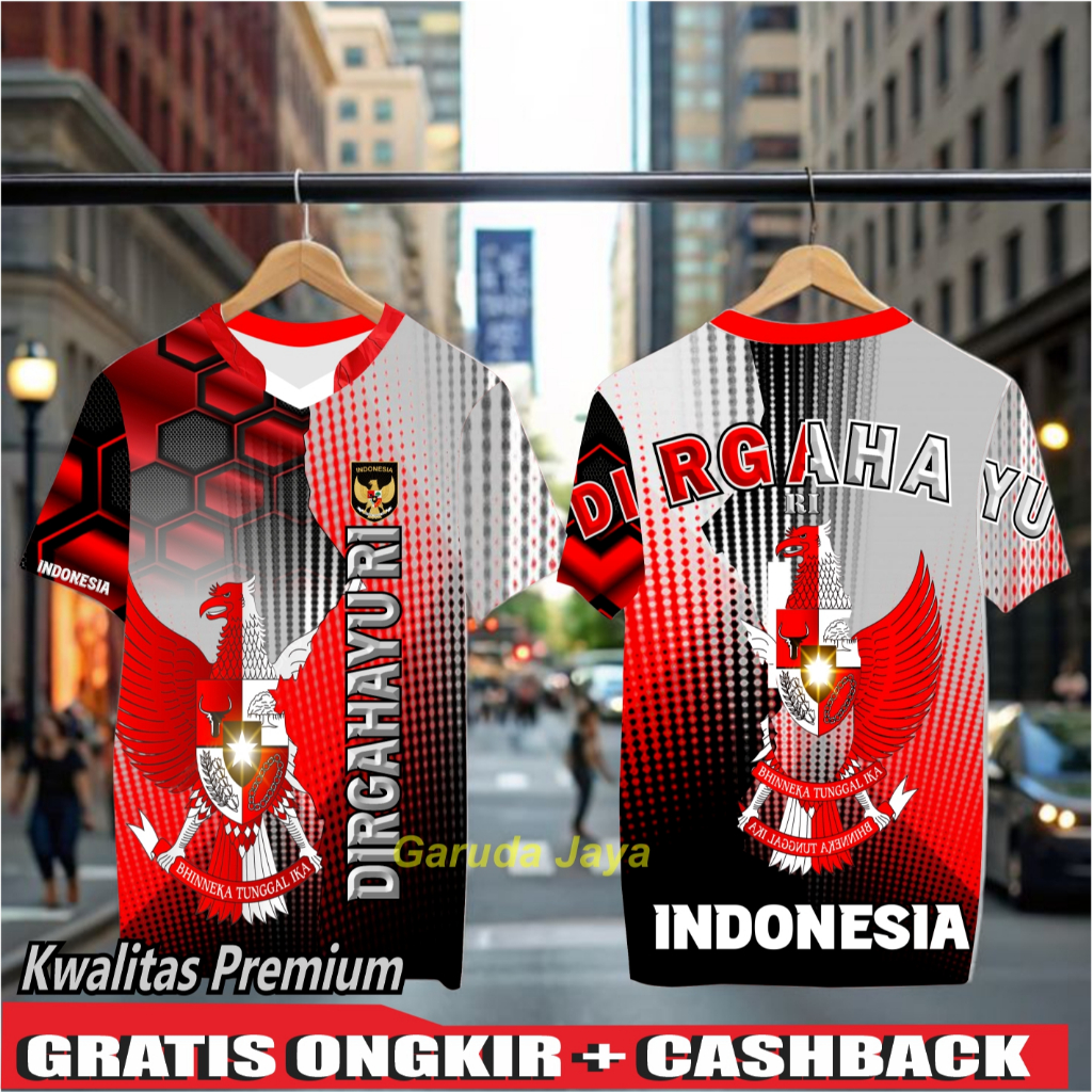 kaos merah putih jersey merah putih kaos agustus kaos garuda
