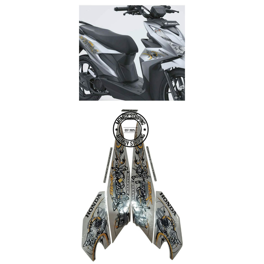 STIKER STRIPING BEAT STREET 2021 SILVER