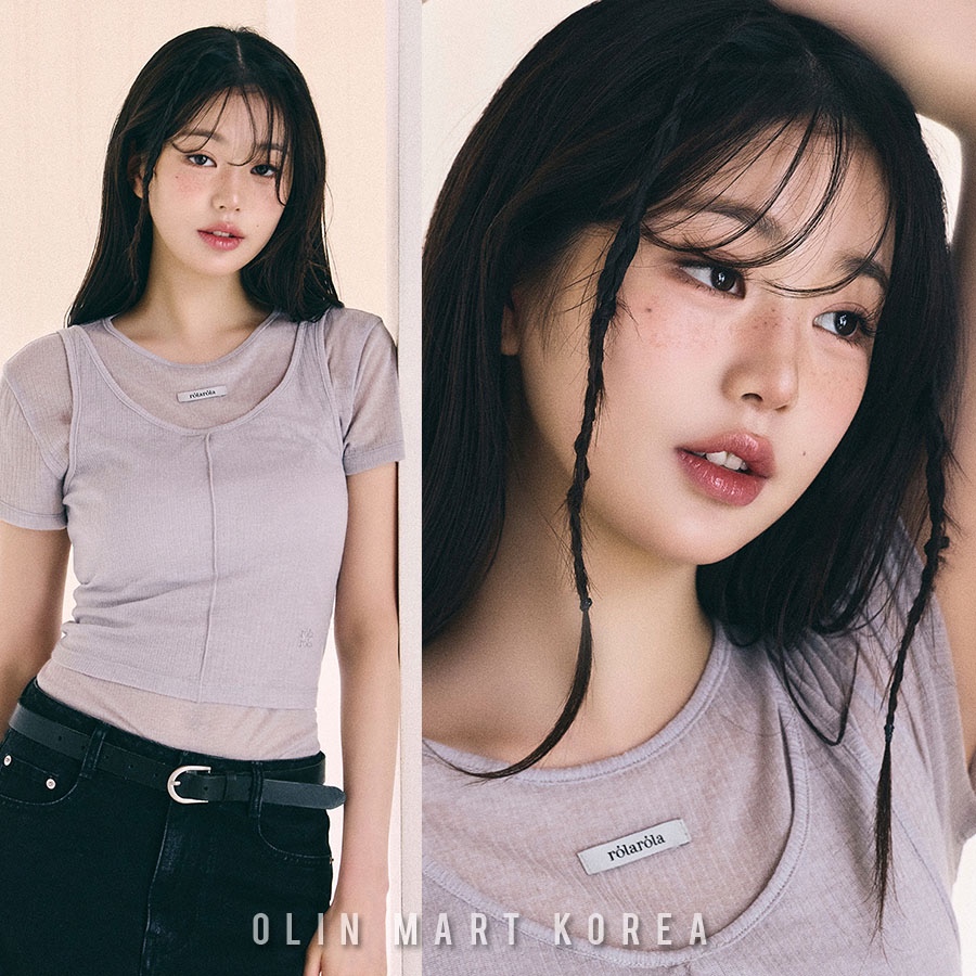 ROLAROLA NUBASIC TENCEL HALF T-SHIRT SET