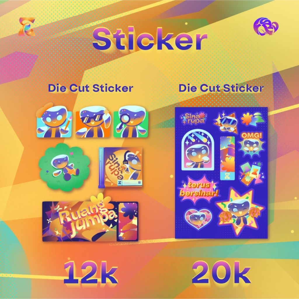 

【AFTERSALE】Die-Cut Stiker & Sticker Sheets Merchandise Sinarupa