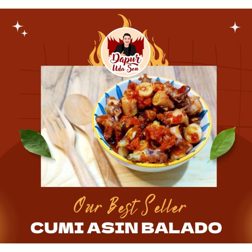 

cumi asin balado 150gr