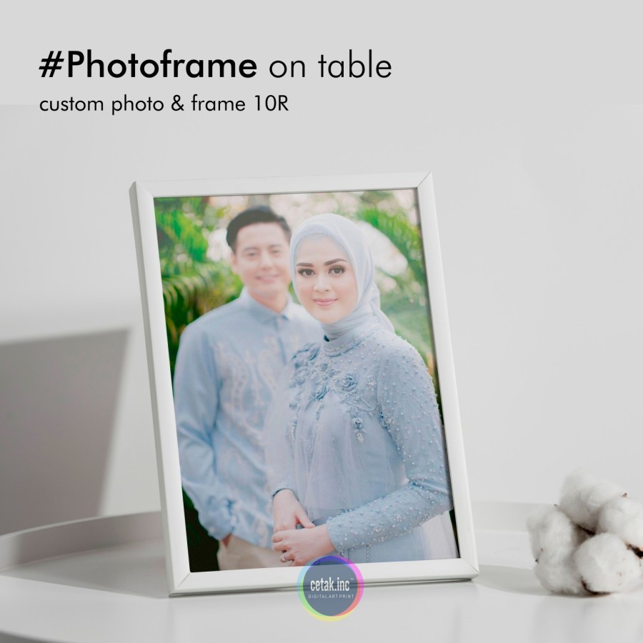 Bingkai foto pigura A4 custom - Frame sandar kaca 10R Minimalis