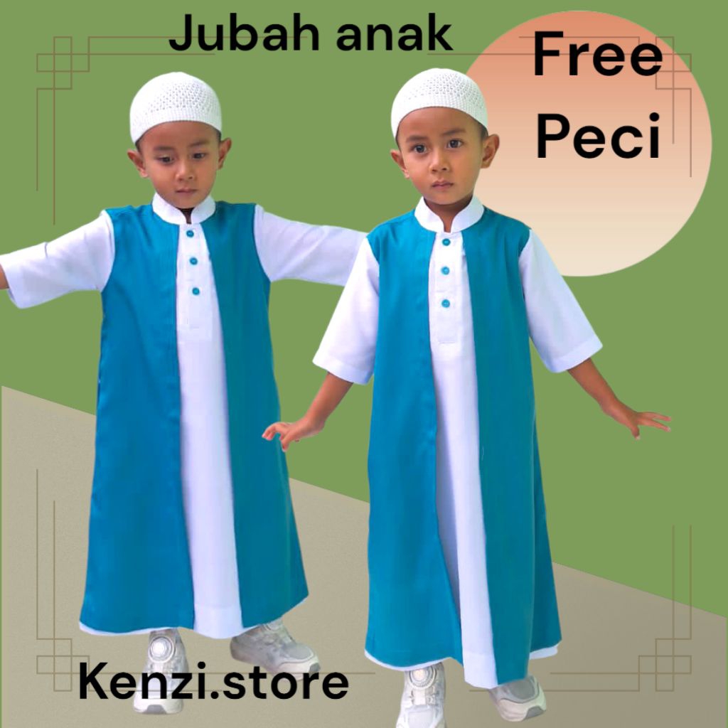 TERBARU Jubah anak laki-laki usia 1-12 tahun/Gamis anak laki-laki/Baju muslim anak laki-laki/Baju