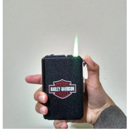 Kotak Rokok Plus Korek Api Motif HD