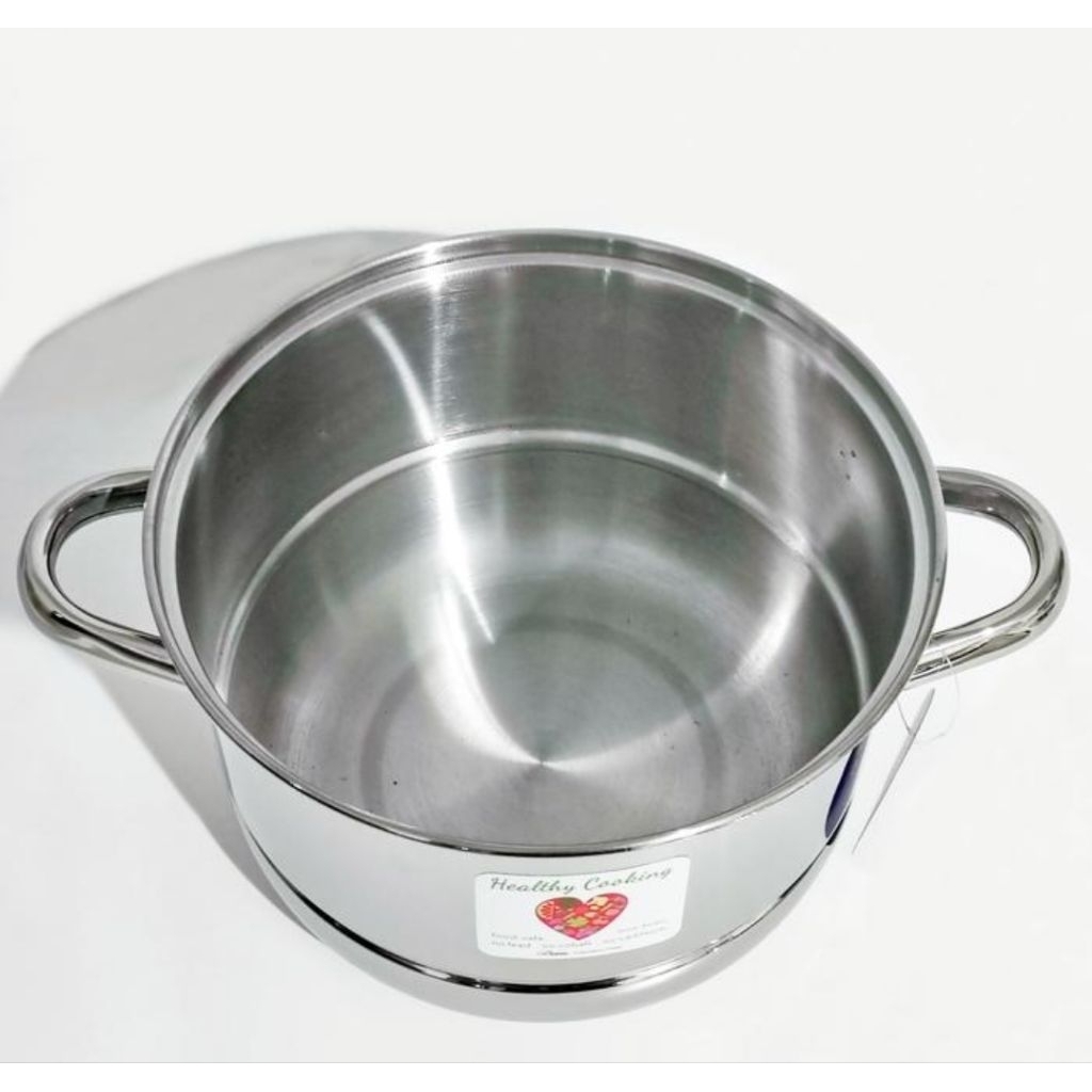 Bima : Panci Langseng Kukusan Serbaguna Steamer Stainless + Tutup 22 Cm 24 Cm Bima Prima Inox