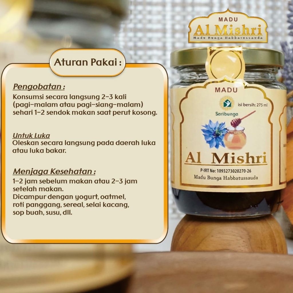 

Madu Al Mishri Madu Alami Berkualitas Tinggi