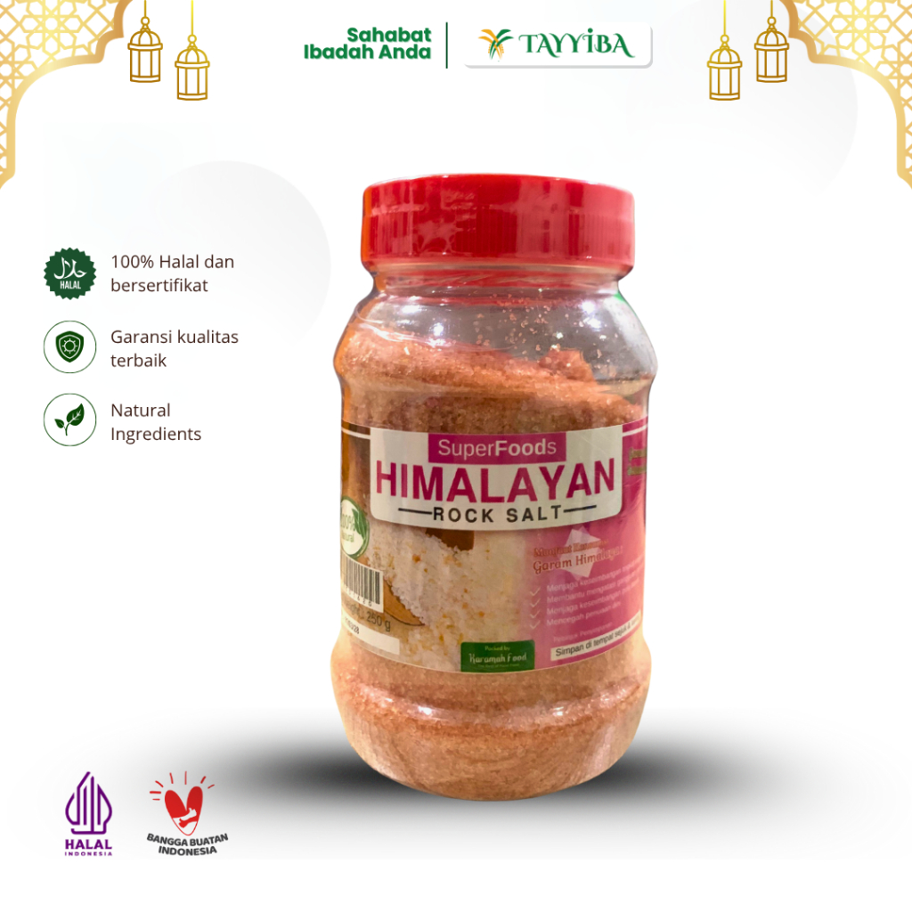 

Garam Himalaya Original Organik – Himalayan Salt 250gr Premium Bes Quality