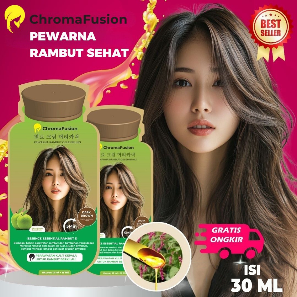 10 pcs (300 ml)  warna campuran pewarna rambut coklat, pewarna rambut hitam, pewarna rambut herbal a