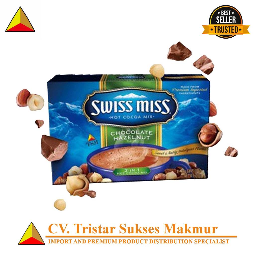 

SWISS MISS CHOCO HAZELNUT 26gr x 8 sch - MINUMAN COKLAT - COKLAT - COKELAT