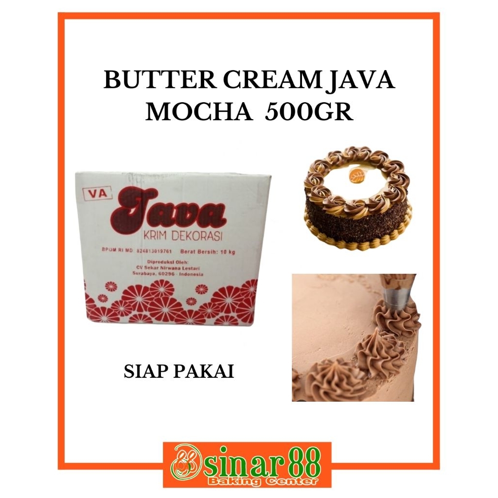 

Butter Cream Java Mocha 500gr