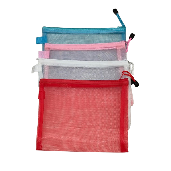 (3 pcs) Document Bag jaring warna ukuran A5 | B5 | A4