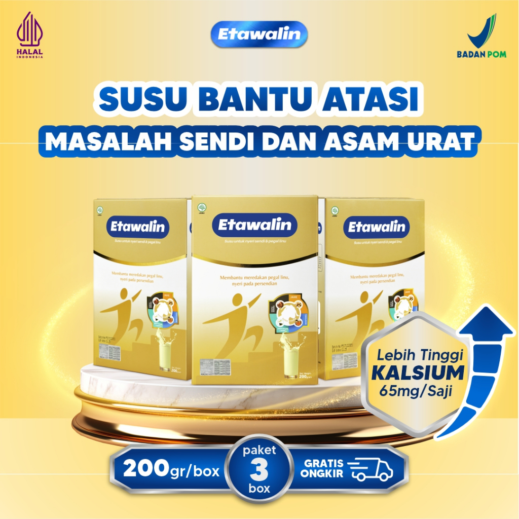 

PAKET 3 ETAWALIN ORIGINAL - RENDAH GULA ANTI NYERI SENDI SUSI KAMBING ETAWA