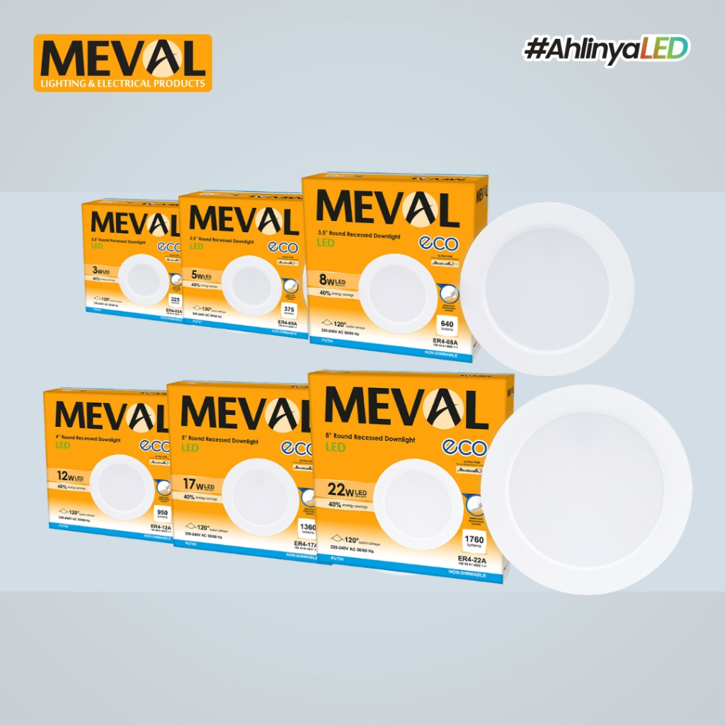 Lampu LED tanam | Meval Lampu Downlight Eco