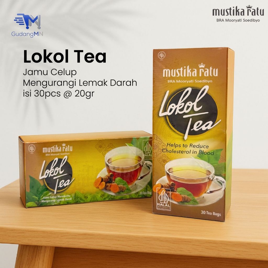 

Mustika Ratu Lokol Tea. Teh Kolestrol 30bags
