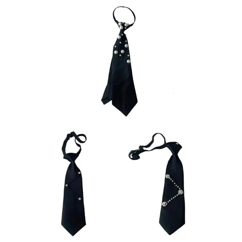 Dasi Hitam Y2K Dasi Hitam Necktie Korea Design Korea Japan Style Jk Multifungsi Praktis Minimalis