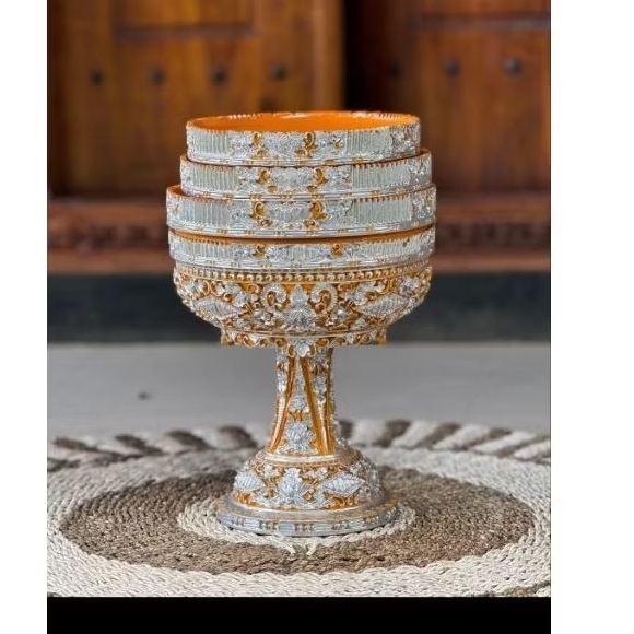 Dulang slaka sisir susun 3 28cm