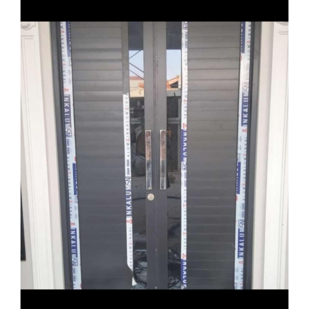 pintu aluminium double
