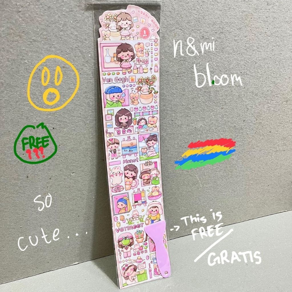 

Sticker panjang + free spatula/scraper