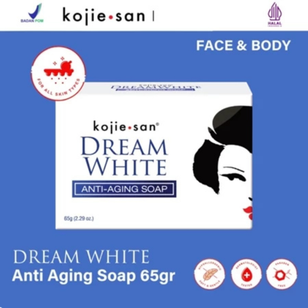 Sabun Kojie San Ori / Sabun Wajah / KOJIE SAN Dreamwhite 65g / 𝗝𝗨𝗡𝗞𝗜𝗘 𝗠𝗔𝗞𝗘𝗨𝗣