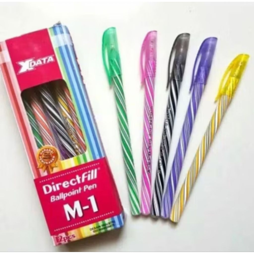 

PULPEN X DATA WARNA WARNI 1 KOTAK ISI 12 PCS