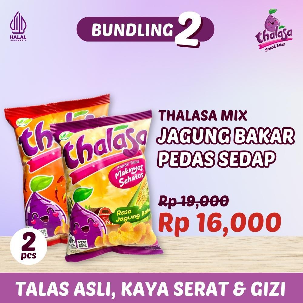 

[Thalasa Snack] Paket Berdua - Snack Thalasa 55gr Keripik Ubi Talas