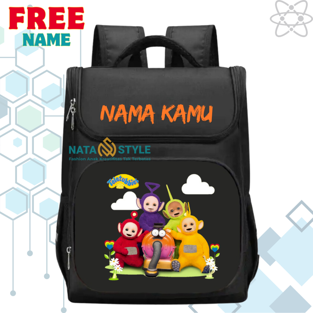 Tas Ransel Sekolah Anak TK/SD Teletubbies I Tas Sekolah Anak SD/TK Teletubbies Terbaru [ Free Cetak 
