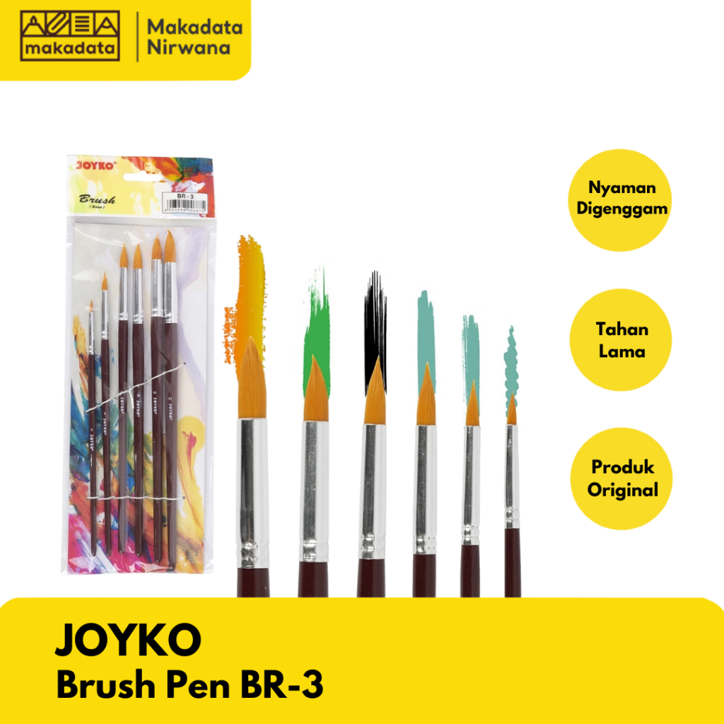 

JOYKO BRUSH PEN/KUAS LUKIS BR-3 (1 SET)