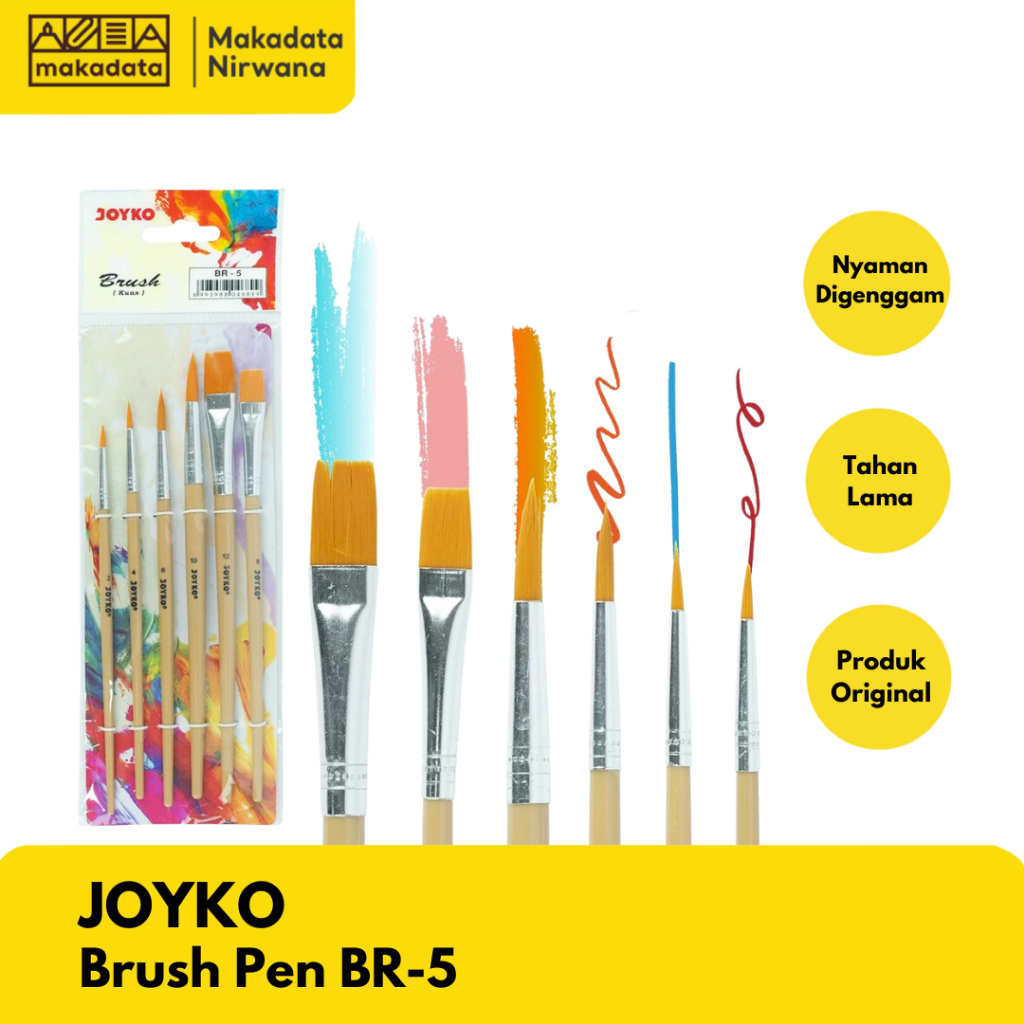 

JOYKO BRUSH PEN/KUAS LUKIS BR-5 (1 SET)