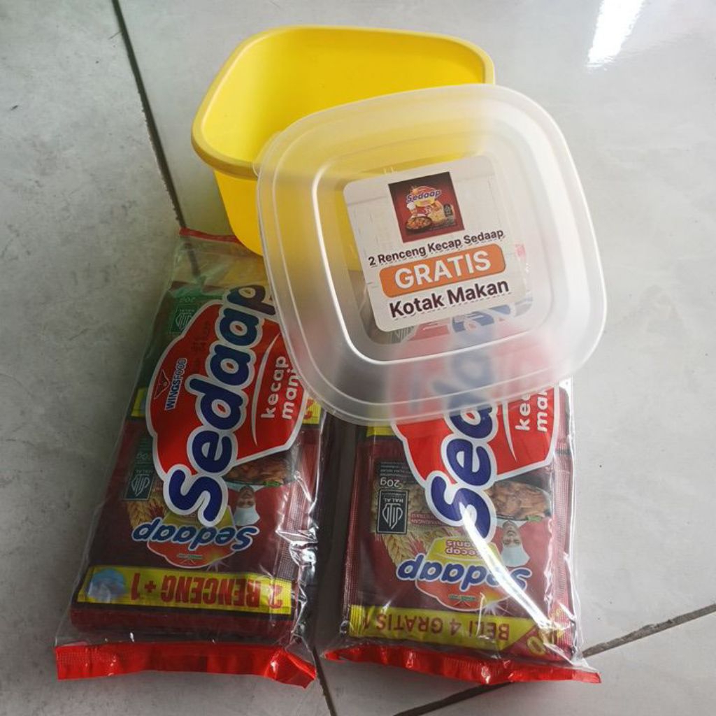 

kecap sedap dapat 2 renceng isi 24 sachet free tepak makan