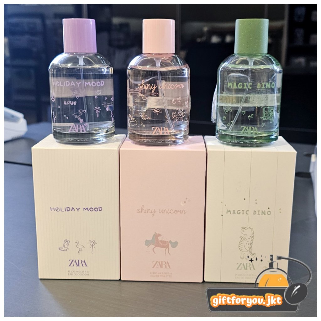 Parfum Anak Zara Kids Little Girl / Magic Dino / Shiny Unicorn / Holiday Mood / Glitter Rainbow / Mi