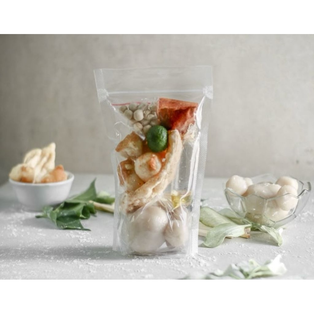 

Baso Aci isi Ayam suwir pedas