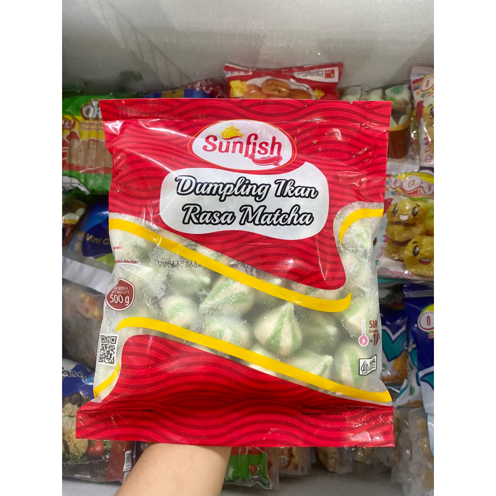 

SUNFISH Dumpling Rasa Matcha 500gr / dumpling matcha frozen