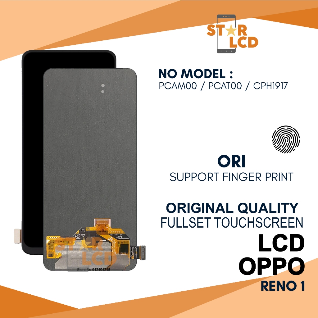 Grosir LCD Reno 1 (PCAM00 / PCAT00 / CPH1917) - Finger Print Fullset Touch Screen