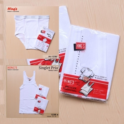 [3 PCS] CD HING'S Pria Dewasa Putih Katun | Celana Dalam Laki-laki HINGS | Open Melar Hing Underwear