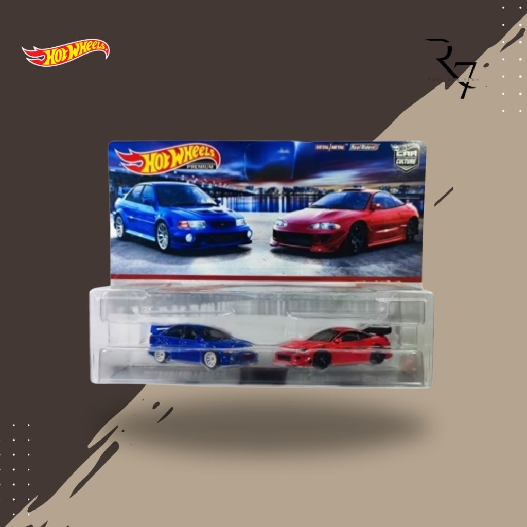 Hot Wheels Premium Mitsubishi Lancer Evo VI & Eclipse - Two Pack