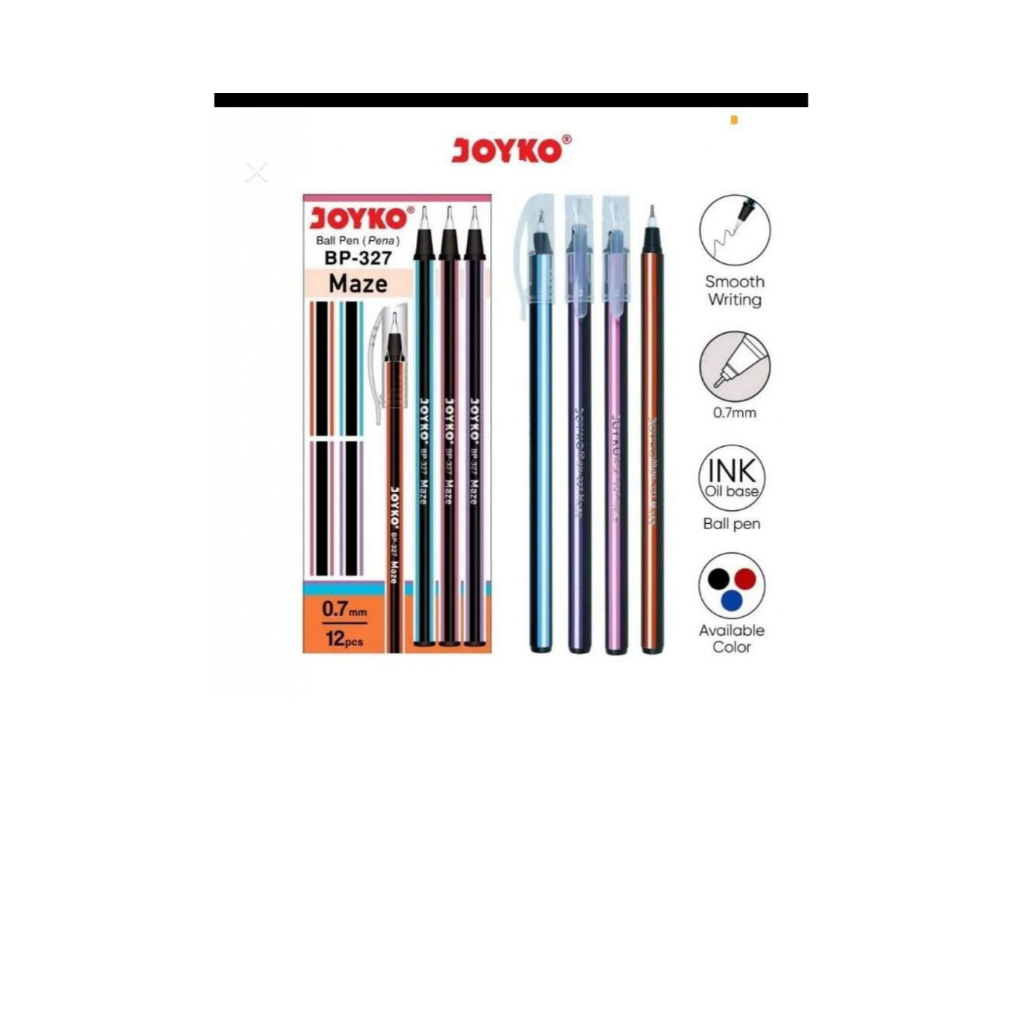 

Ball Pen Pulpen Pena Joyko BP-327 Maze 0.7 mm 1 Box 12 Pcs