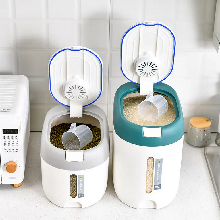 Dispenser Beras Dispenser Tempat Penyimpanan Dispenser Beras 5 Kg Estetik