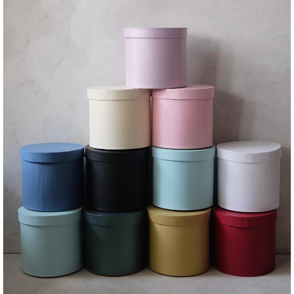 

box bunga box kado box hampers box karton ukuran D20cm T15cm