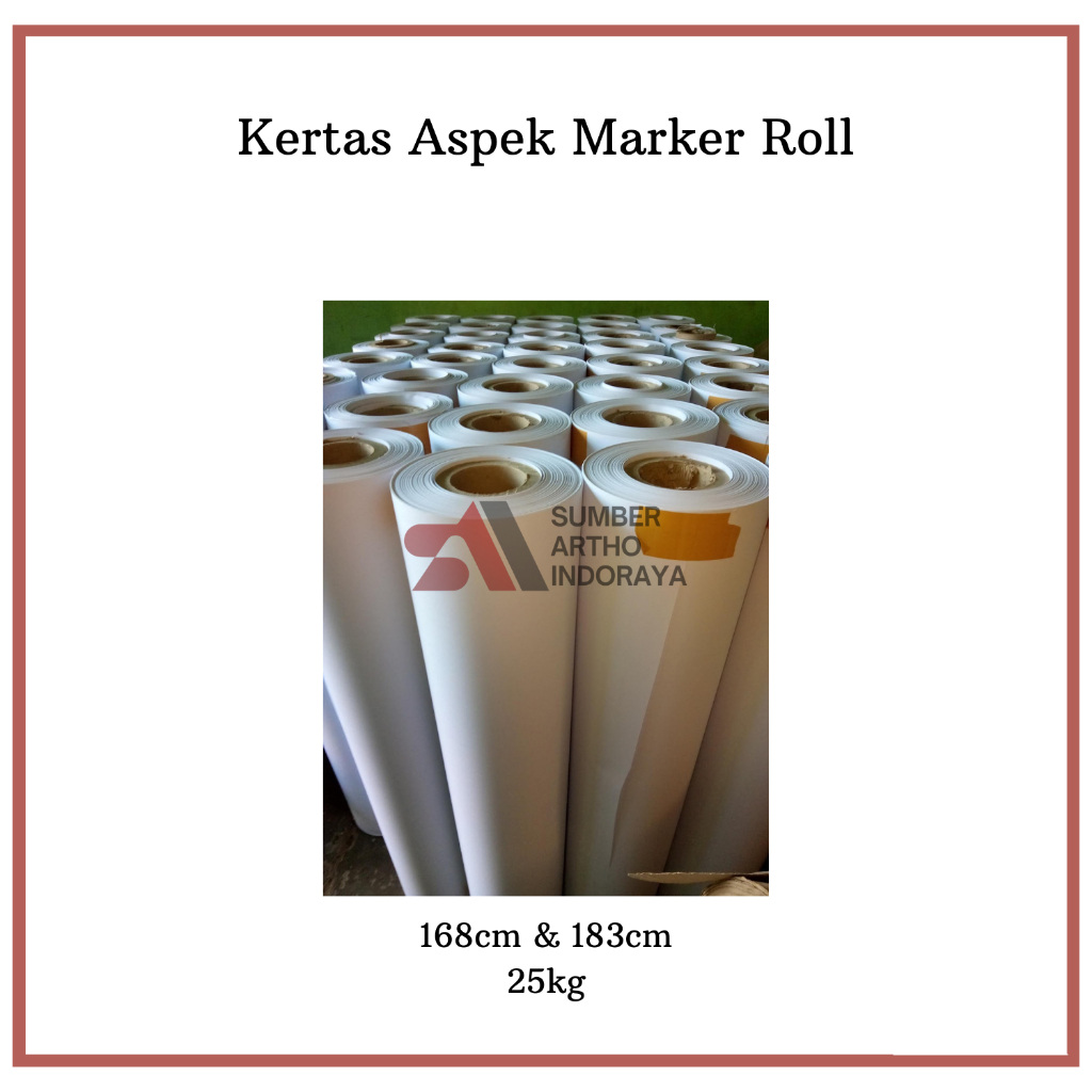 

Kertas Aspek Marker Roll - Garment & Konveksi 1 Kg