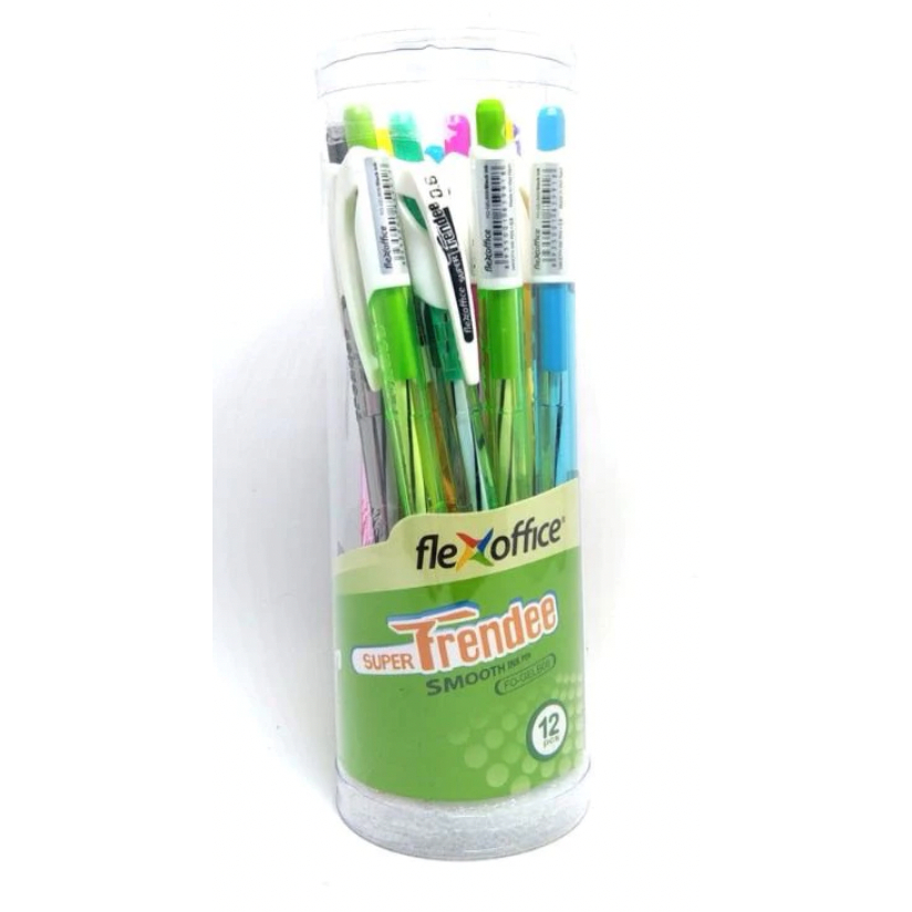 

Pulpen Flexoffice Trendee 0.6mm Tube/Tabung (Isi 12 pcs)