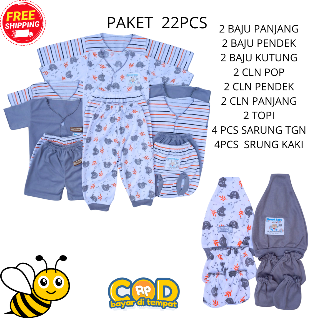 PAKET BUNDLING 33PCS BAJU NEWBORN BABY