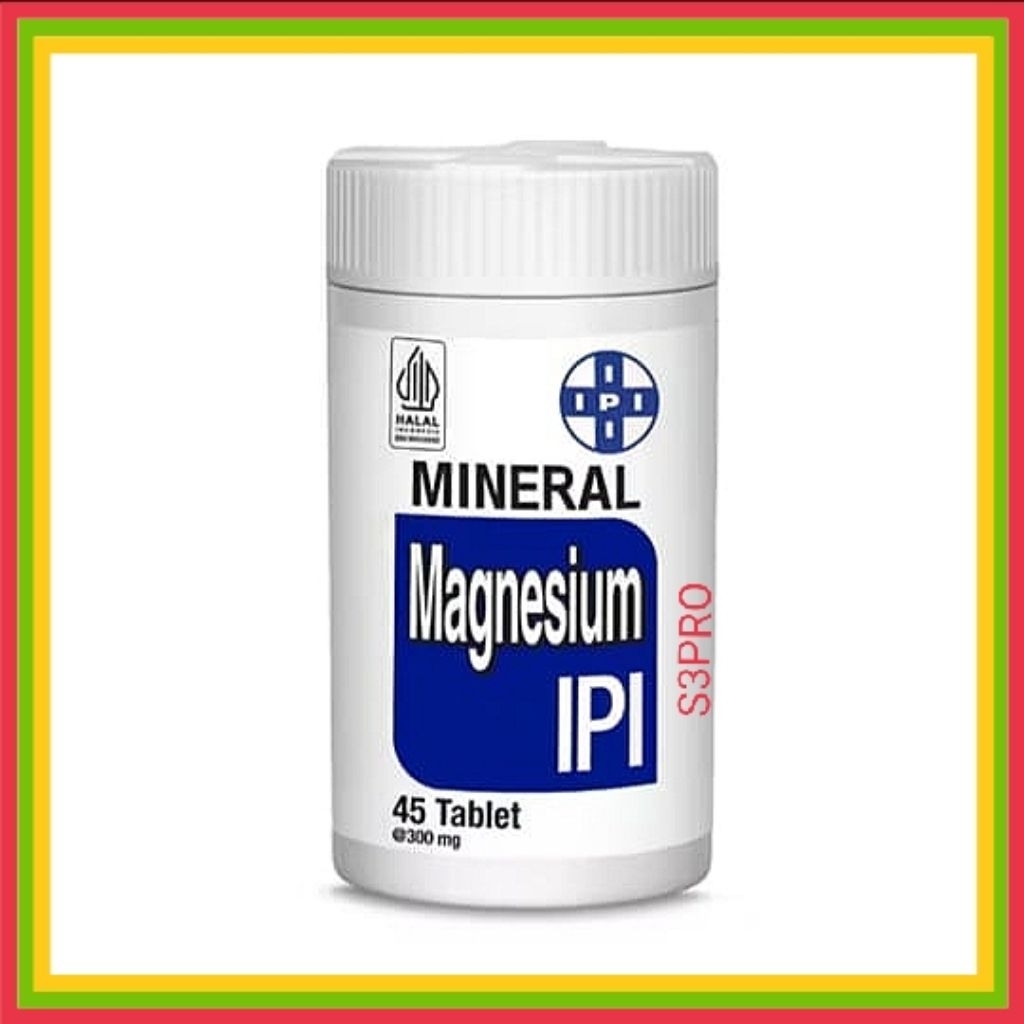 ipi Magnesium. ipi Mineral Magnesium 1 botol. Suplemen otot dan jantung.