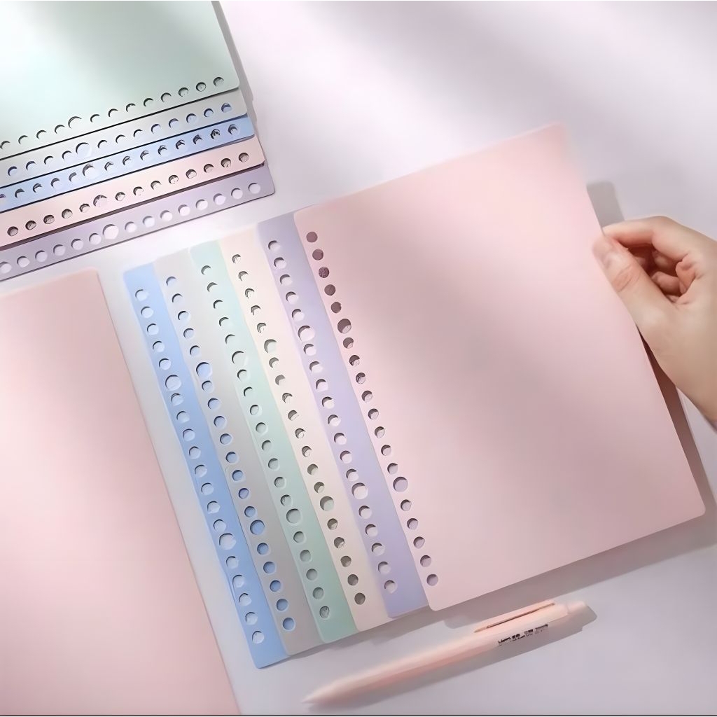 

Loose Leaf A5, B5 Kertas File isi Binder, 20 Holes A5, 26 Holes B5, A4, 50 Sheet Multicolor Loose Leaf Binder A5 / Loose leaf B5 Hvs warna.