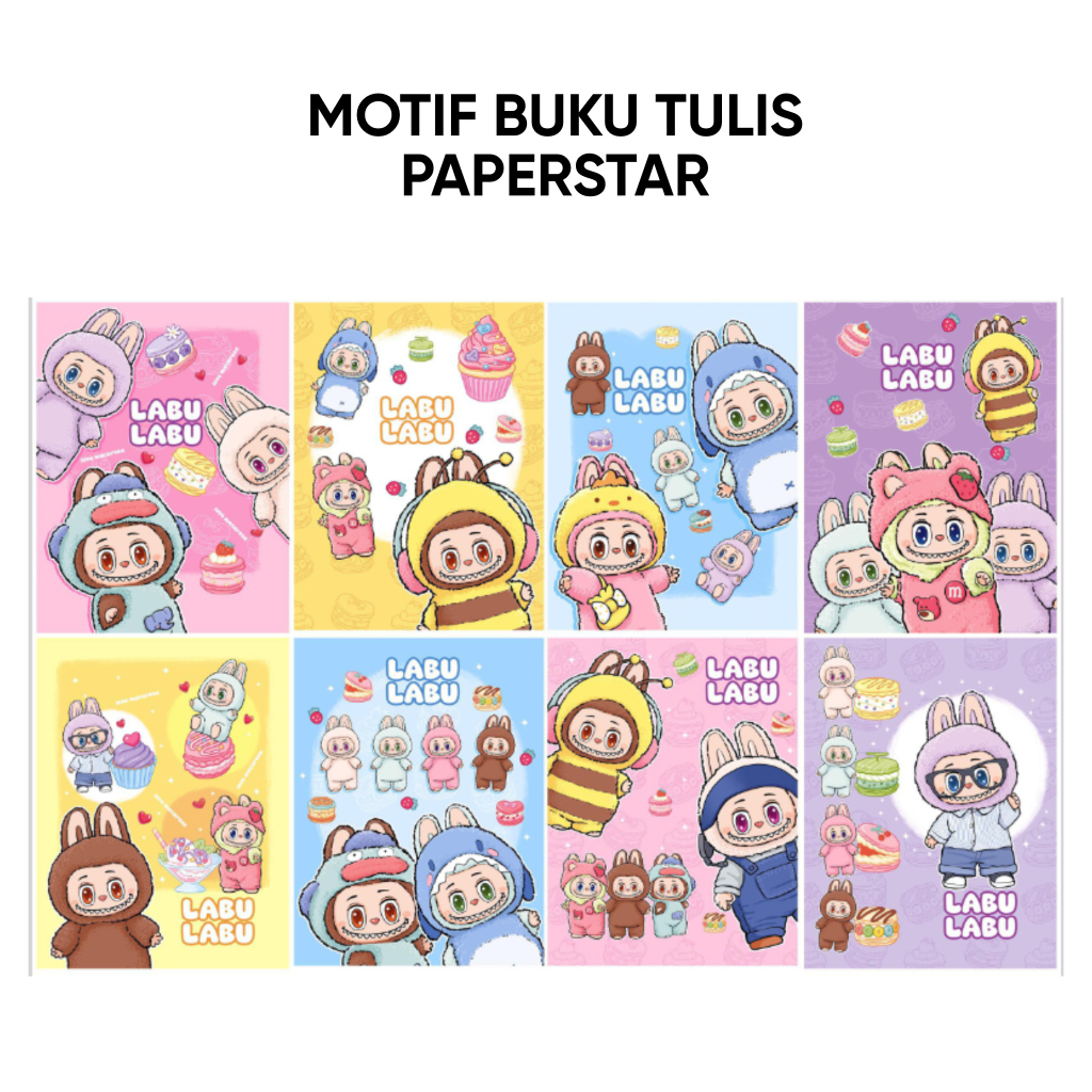 

BUKU TULIS / BUKU TULIS PAPER STAR / BUKU TULIS A5 PAPER STAR ISI 58 LEMBAR