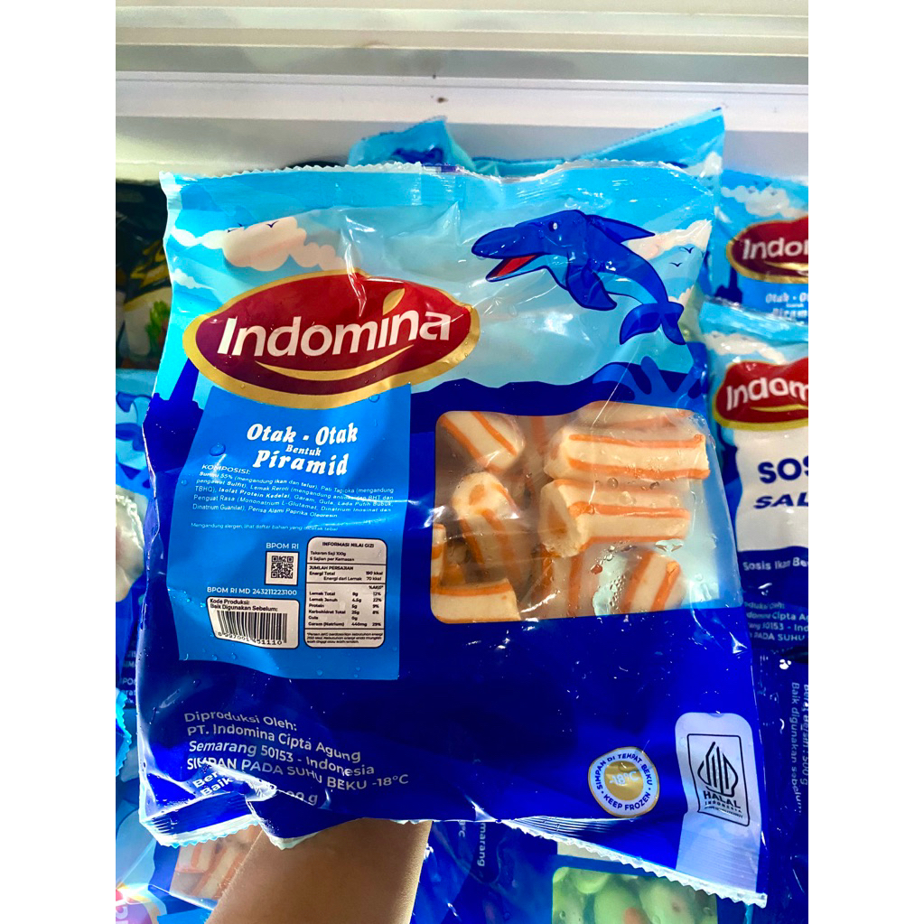 

INDOMINA Otak-otak berbentuk piramid 500gr / otak-otak ikan bentuk piramid frozen
