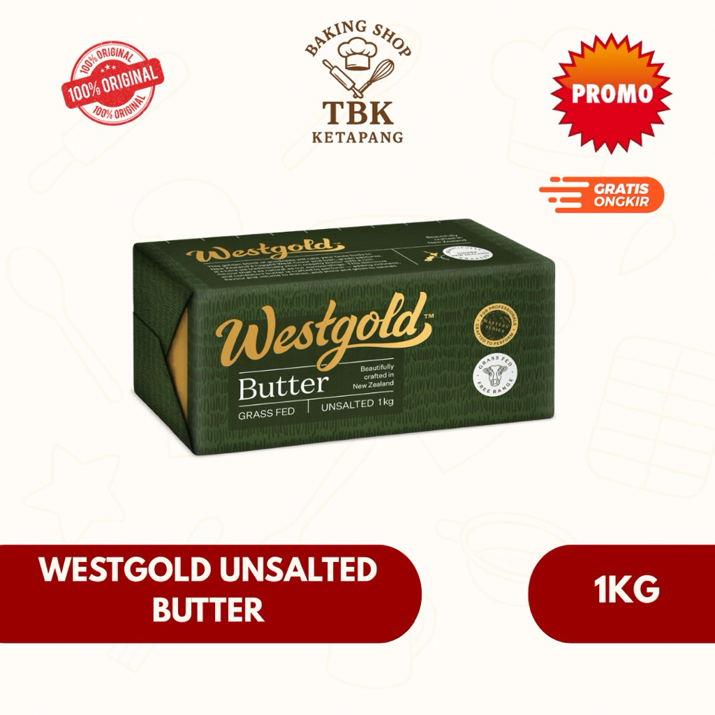 

Westgold Unsalted Butter / Mentega Tawar 1KG