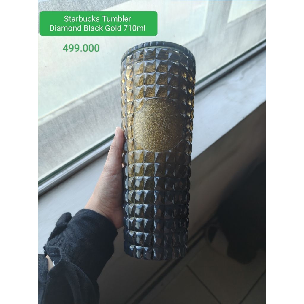 Starbucks Tumbler gold black