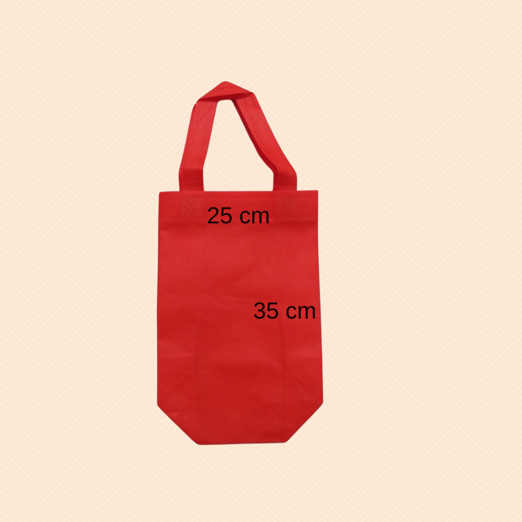 

Tas Spunbond Goodie Bag Handle Tali Box 25x35x8 Sablon 1 Sisi 1 Warna